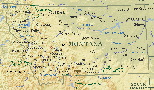map of montana and alberta. EDIT: Here is a map of Montana